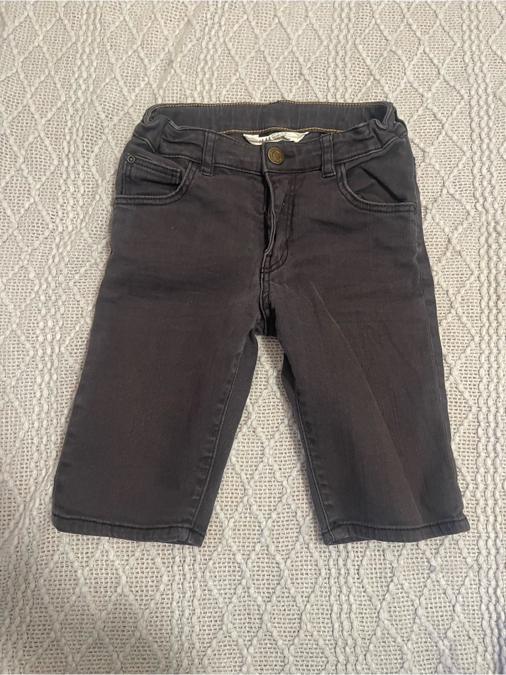 H&M Charcoal Stretch Denim Shorts for Kids